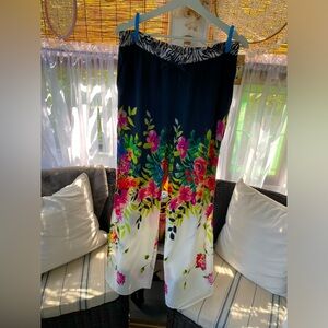 Johnny Was Floral Split Pants